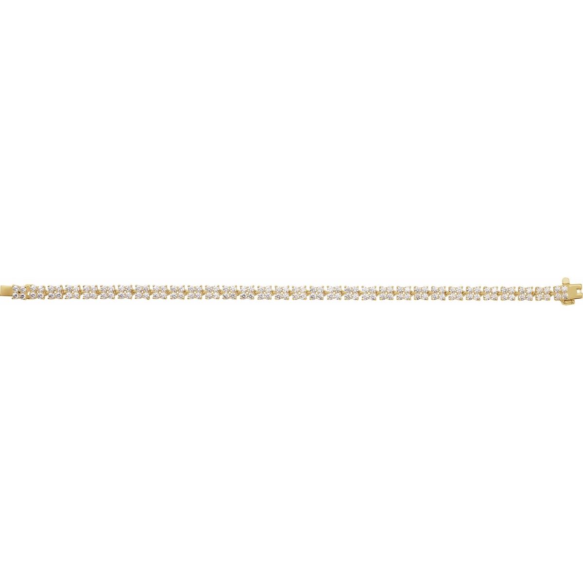 5 1/3 CTW Lab-Grown Diamond Line Bracelet in 14k yellow gold