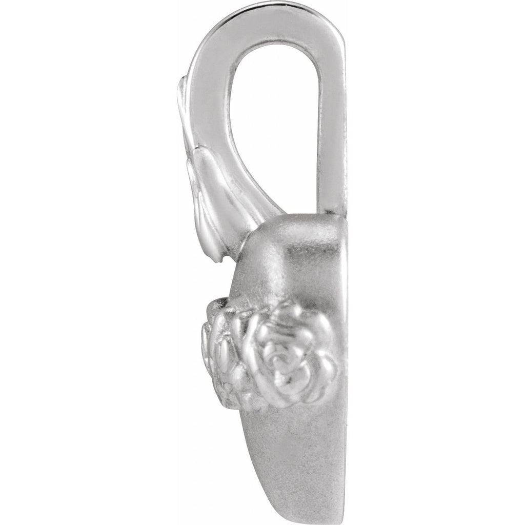 Immaculate Heart Of Mary Pendant in 14k white gold