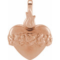 Immaculate Heart Of Mary Pendant in 14k rose gold