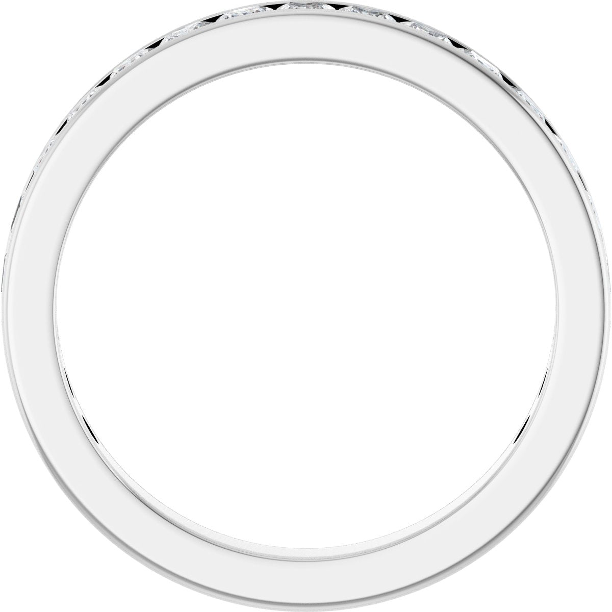 3 3/8 CTW Natural Diamond Anniversary Band in 14k white gold