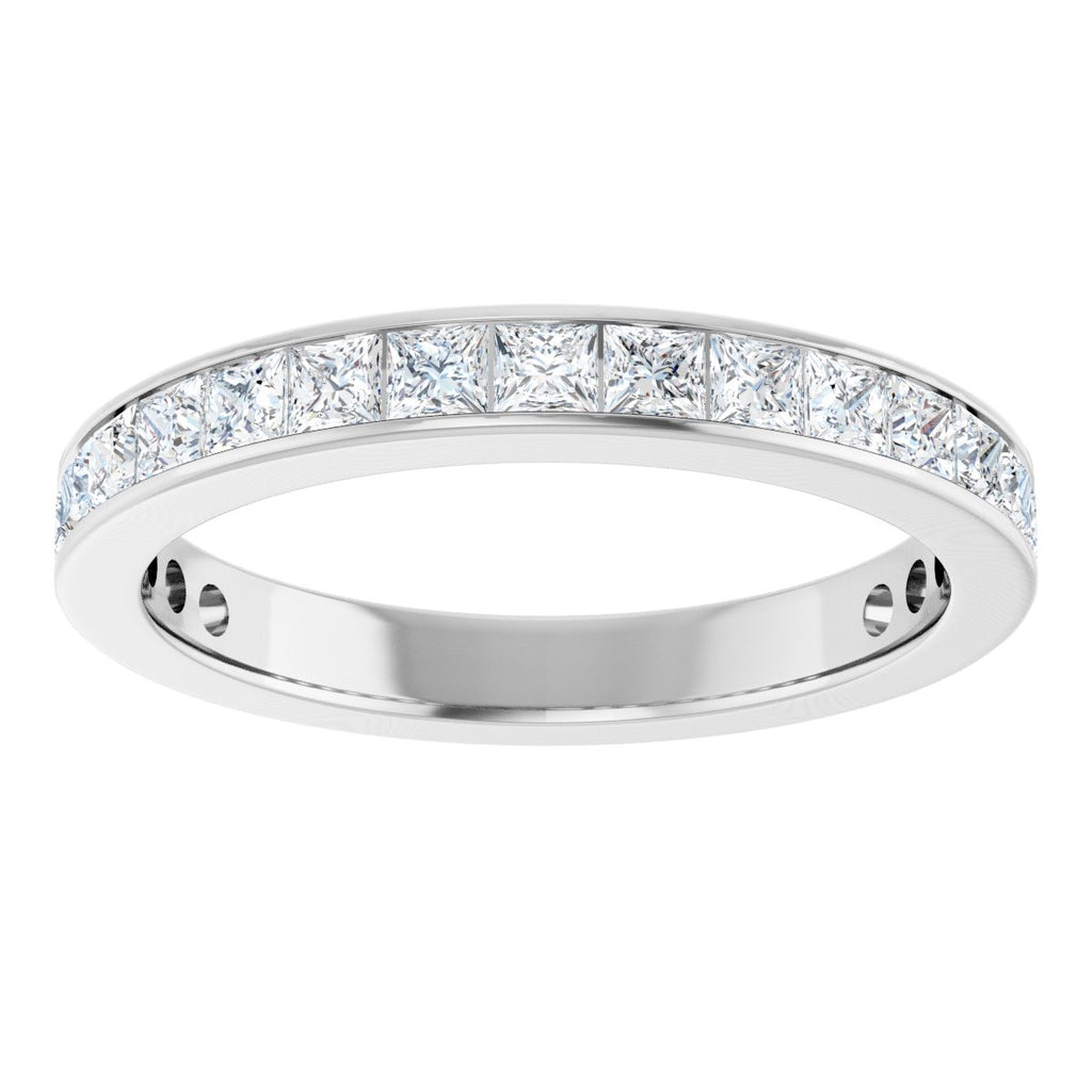 3 3/8 CTW Natural Diamond Anniversary Band in 14k white gold