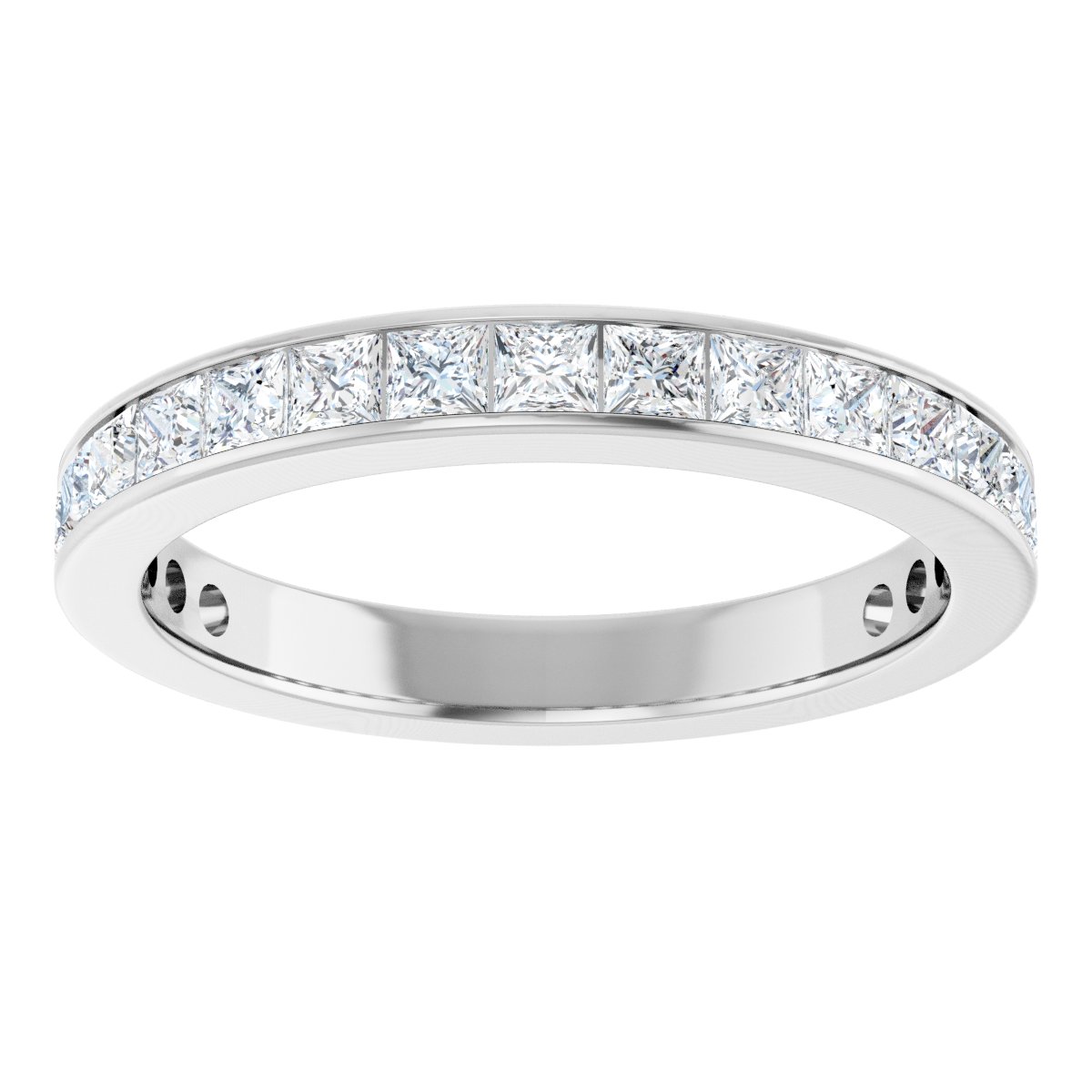 3 3/8 CTW Natural Diamond Anniversary Band in 14k white gold