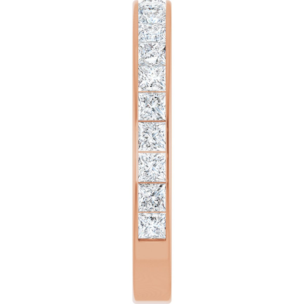 3 3/8 CTW Natural Diamond Anniversary Band in 14k rose gold
