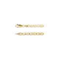 4.5 mm Curbed Anchor Chain in 14k yellow gold