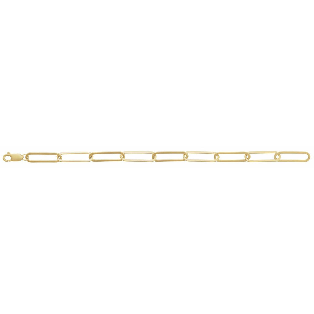 6.2 mm Paperclip-Style Chain in 14k yellow gold