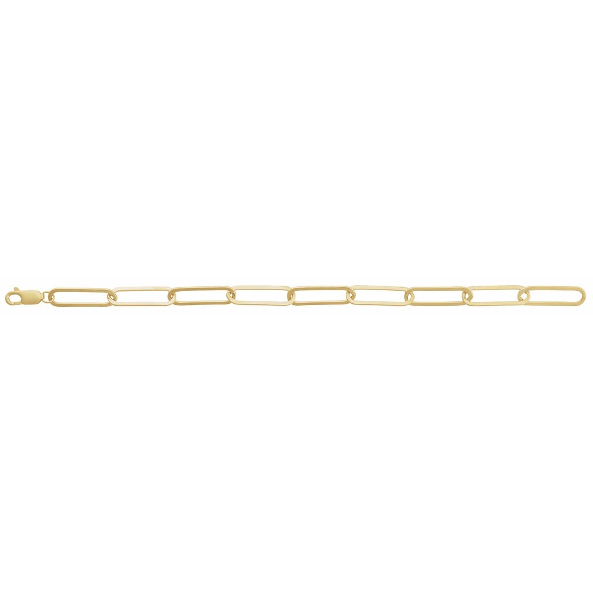6.2 mm Paperclip-Style Chain in 14k yellow gold