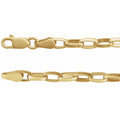 3.9 mm Puffed Oval Cable Chain in 14k yellow gold