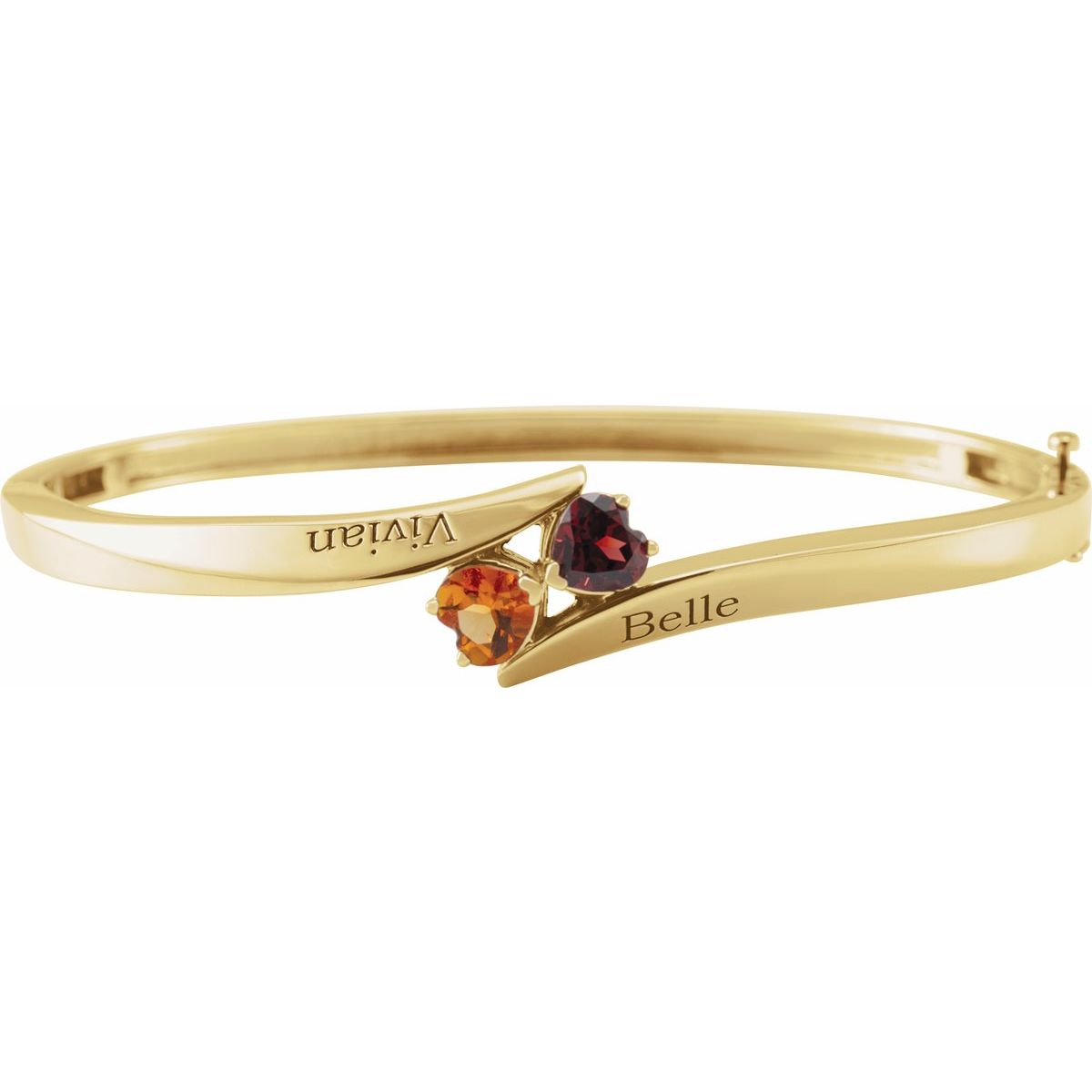 Heart Love Bangle™ Engravable Family Bracelet