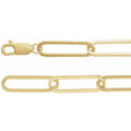 6.2 mm Paperclip-Style Chain in 14k yellow gold