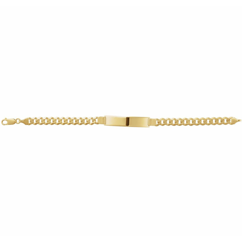 Curb Identification Bracelet in 14k yellow gold