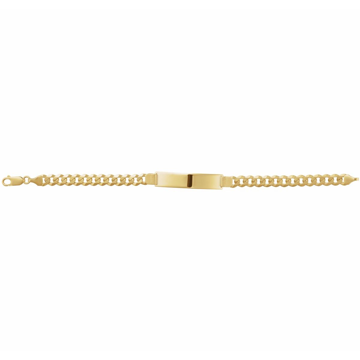 Curb Identification Bracelet in 14k yellow gold