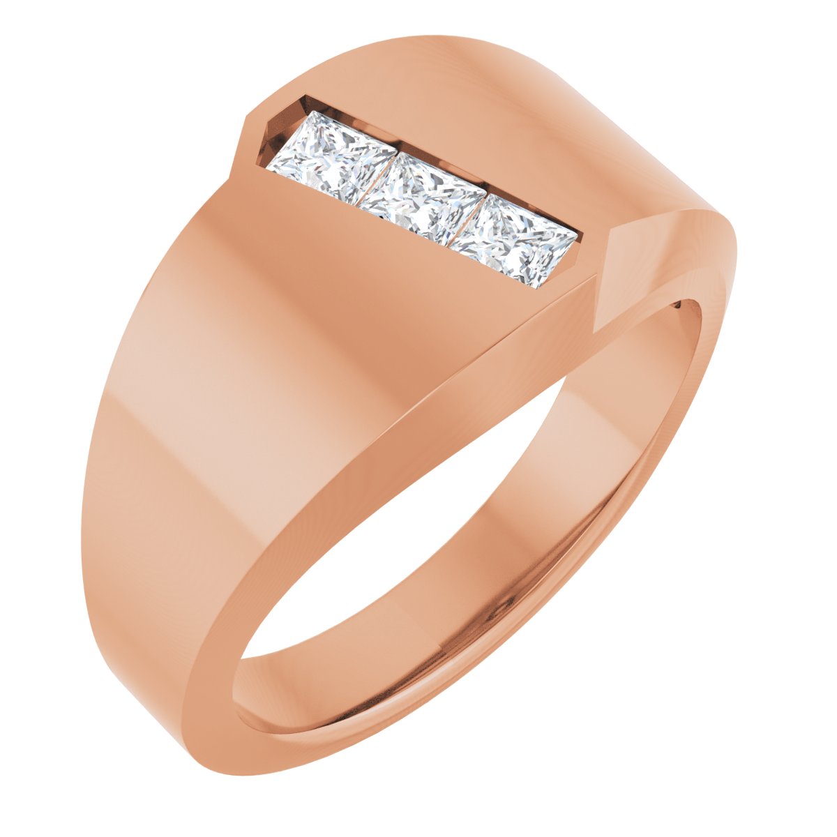 1/2 CTW Lab-Grown Diamond Band in 14k rose gold