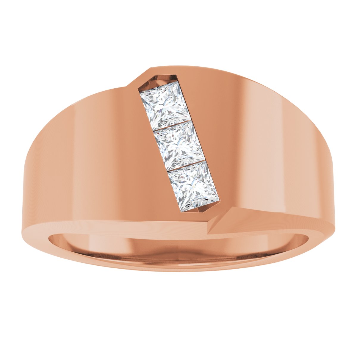 1/2 CTW Lab-Grown Diamond Band in 14k rose gold
