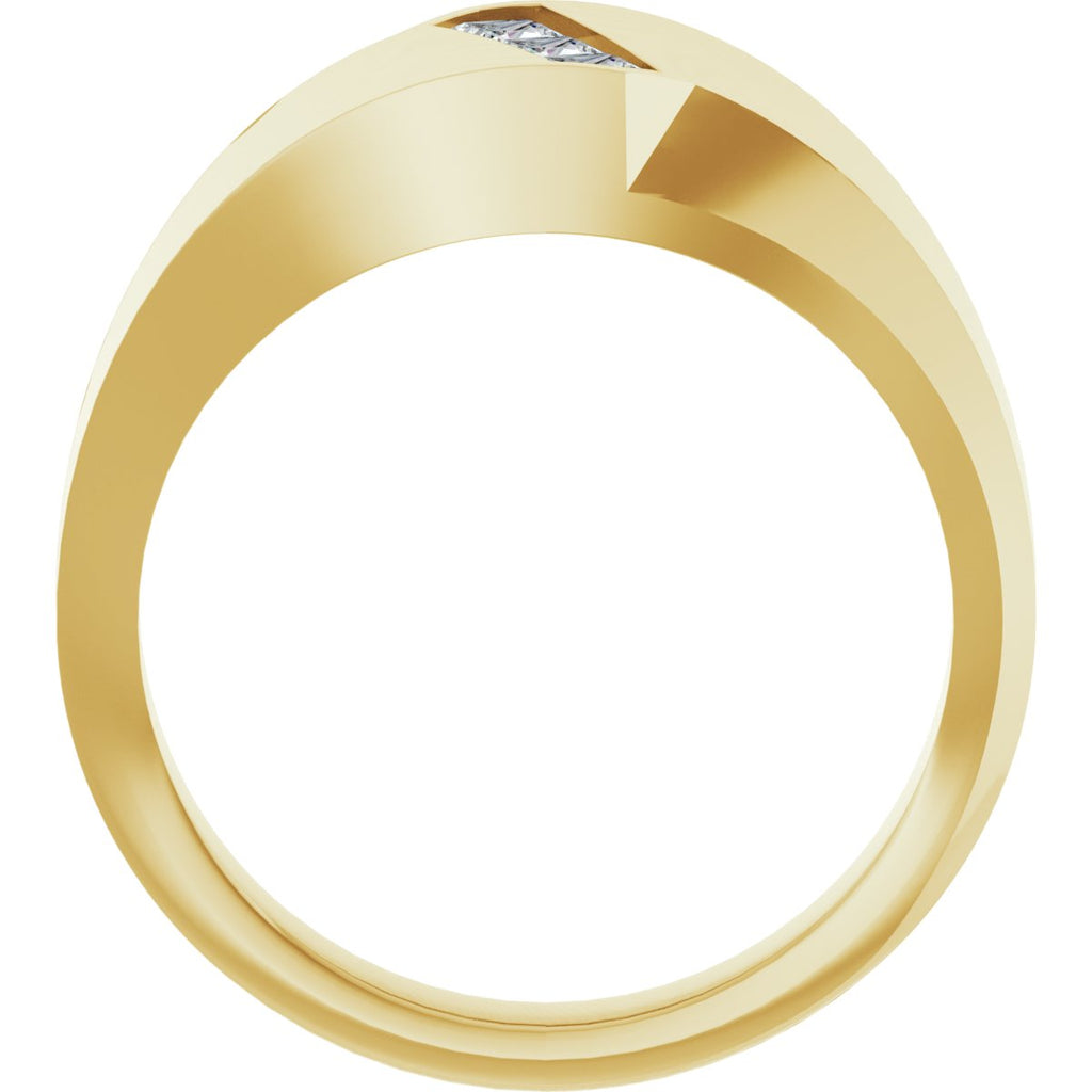 1/2 CTW Lab-Grown Diamond Band in 14k yellow gold