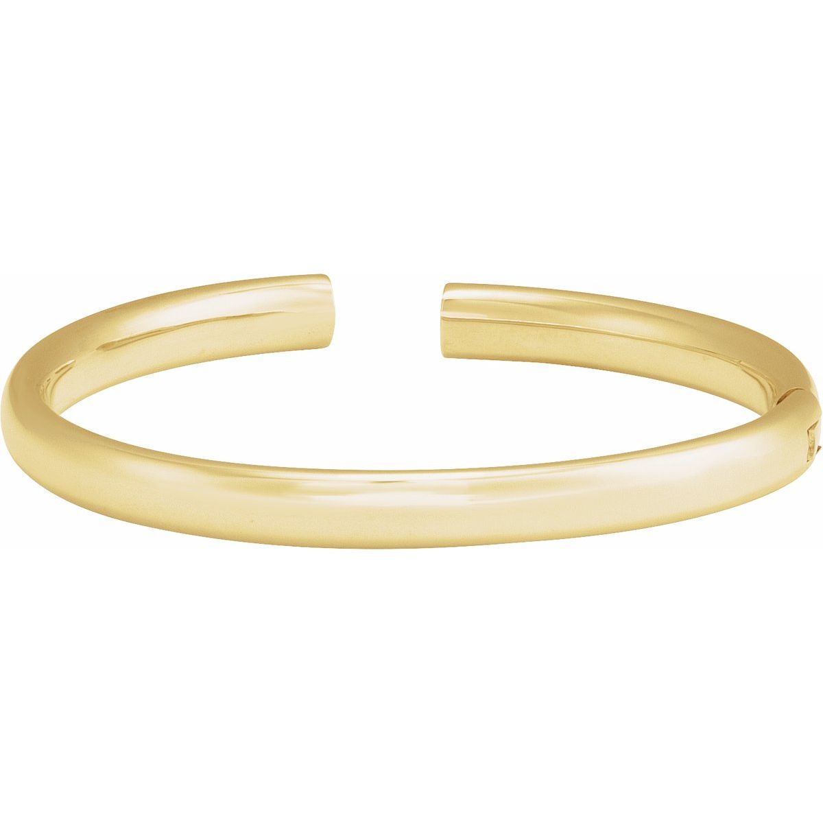 6 mm Hinged Cuff Bracelet in 14k yellow gold
