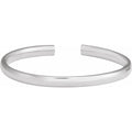 5 mm Hinged Cuff Bracelet in 14k white gold