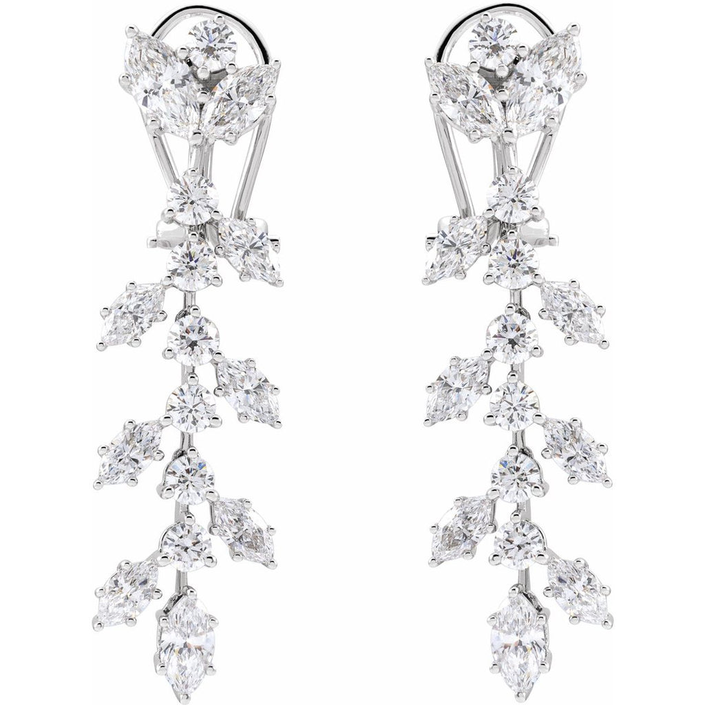 4 1/4 CTW Lab-Grown Diamond Earrings in 14k white gold
