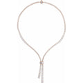 26 1/5 CTW Lab-Grown Diamond Necklace in 14k rose gold