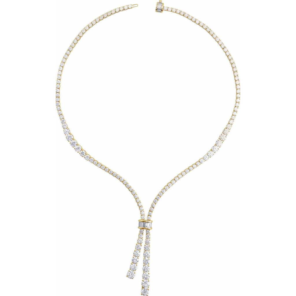 26 1/5 CTW Lab-Grown Diamond Necklace in 14k yellow gold