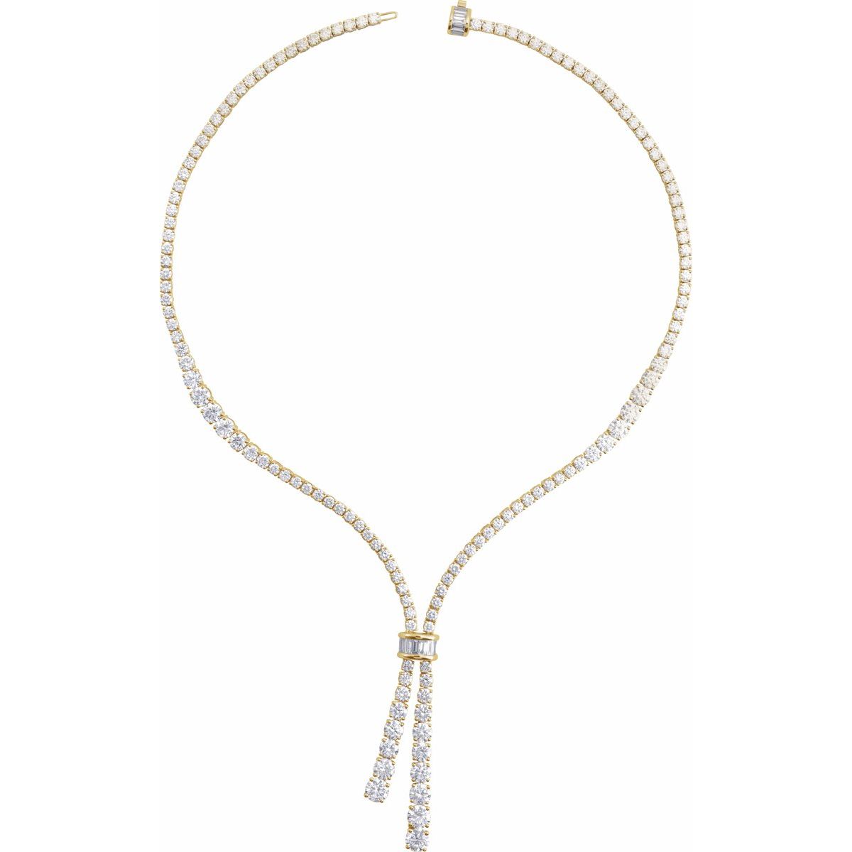 26 1/5 CTW Lab-Grown Diamond Necklace in 14k yellow gold