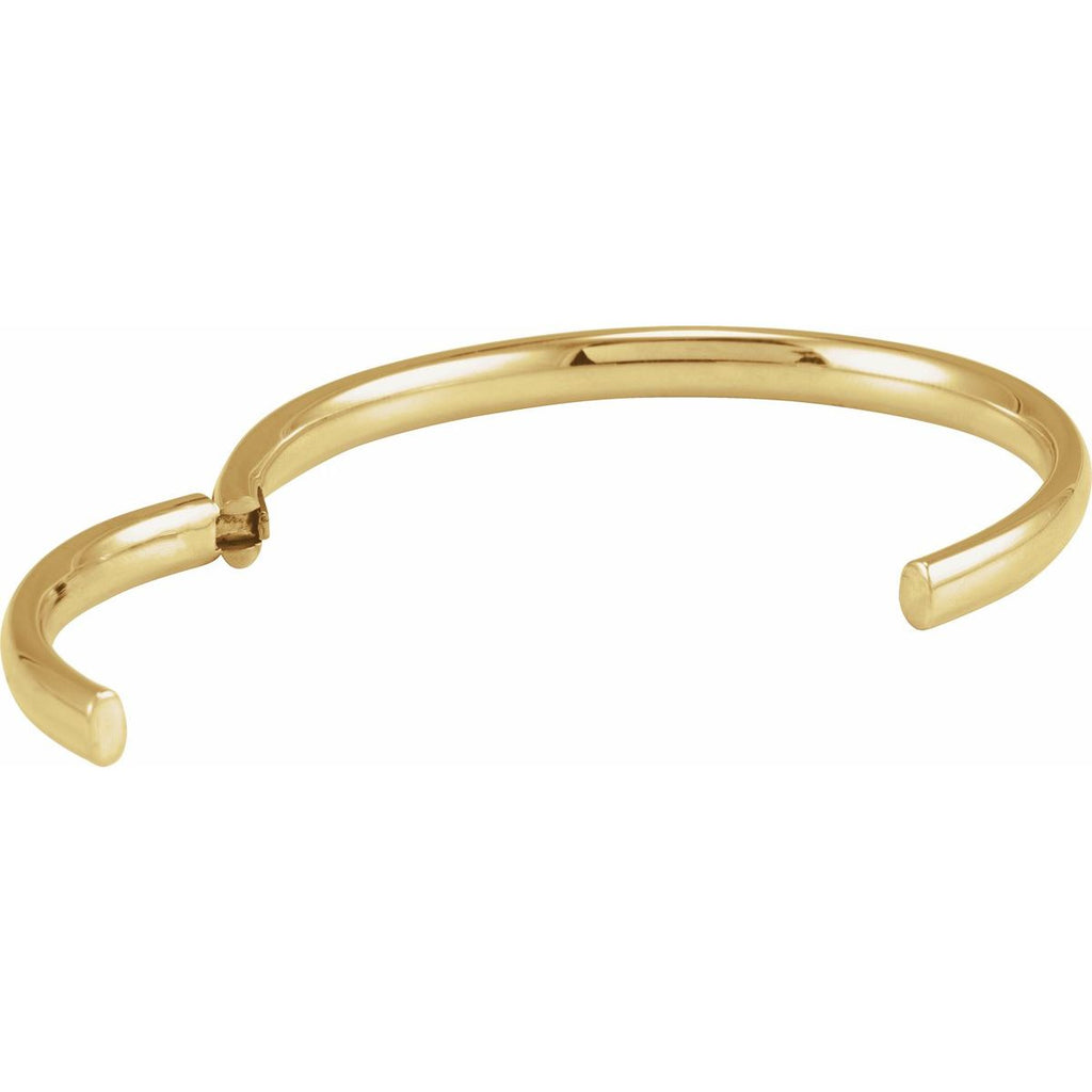 5 mm Hinged Cuff Bracelet in 14k yellow gold