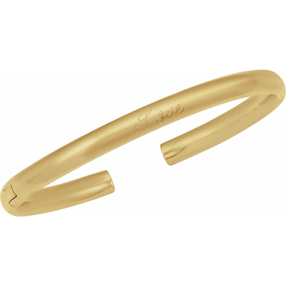 5 mm Hinged Cuff Bracelet in 14k yellow gold