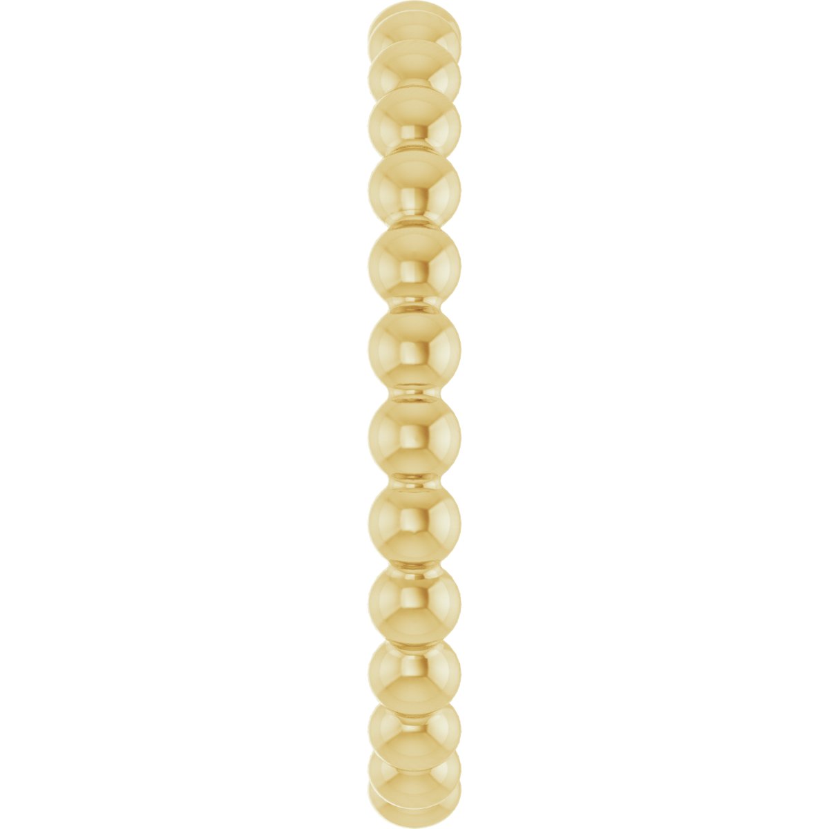 Beaded Stackable Ring in 14k yellow gold
