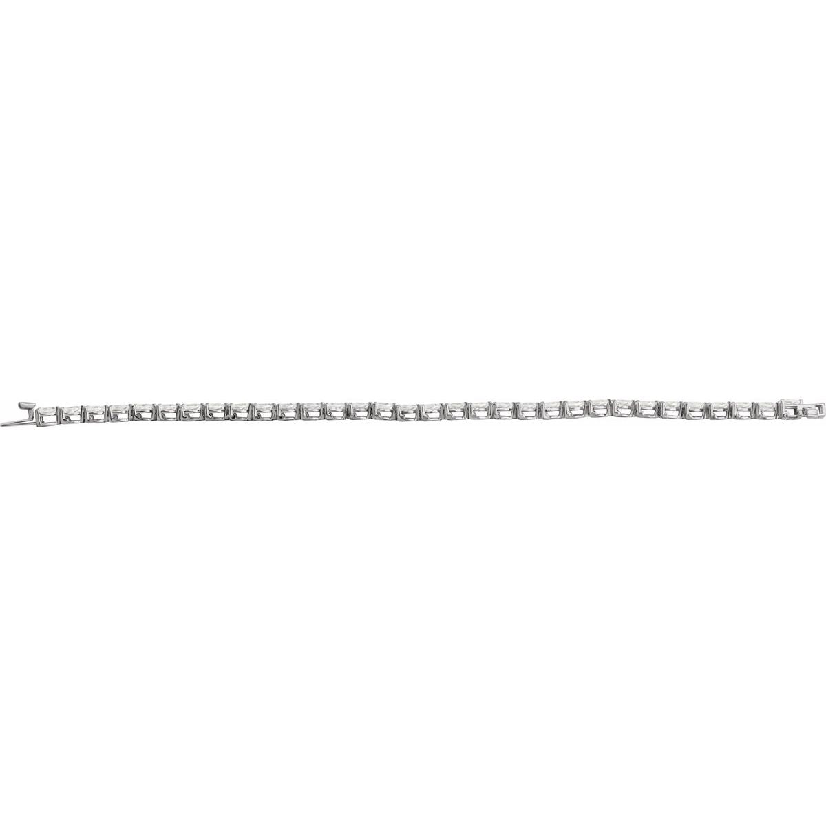 6 1/2 CTW Lab-Grown Diamond Line Bracelet in 14k white gold