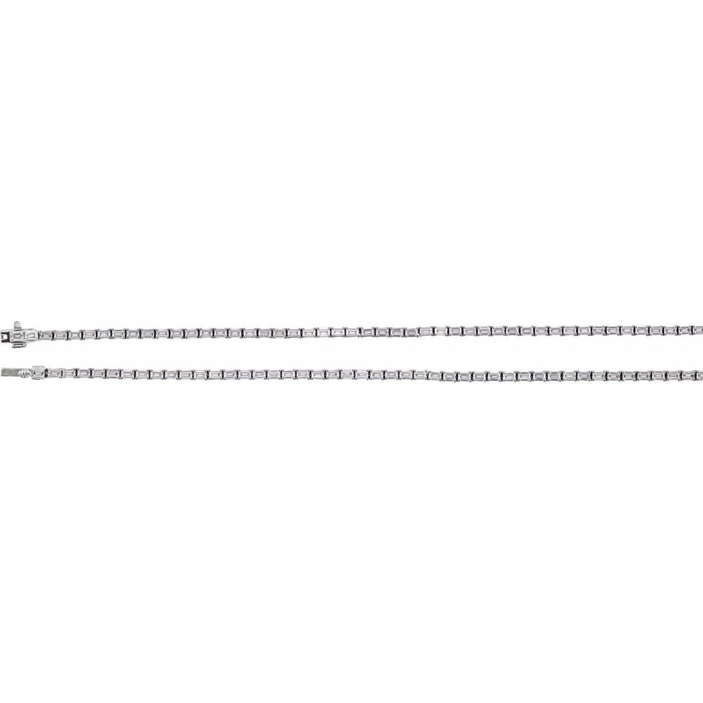 11 3/4 CTW Lab-Grown Diamond Line Necklace in 14k white gold