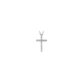 Natural Diamond Petite Cross 18" Necklace
