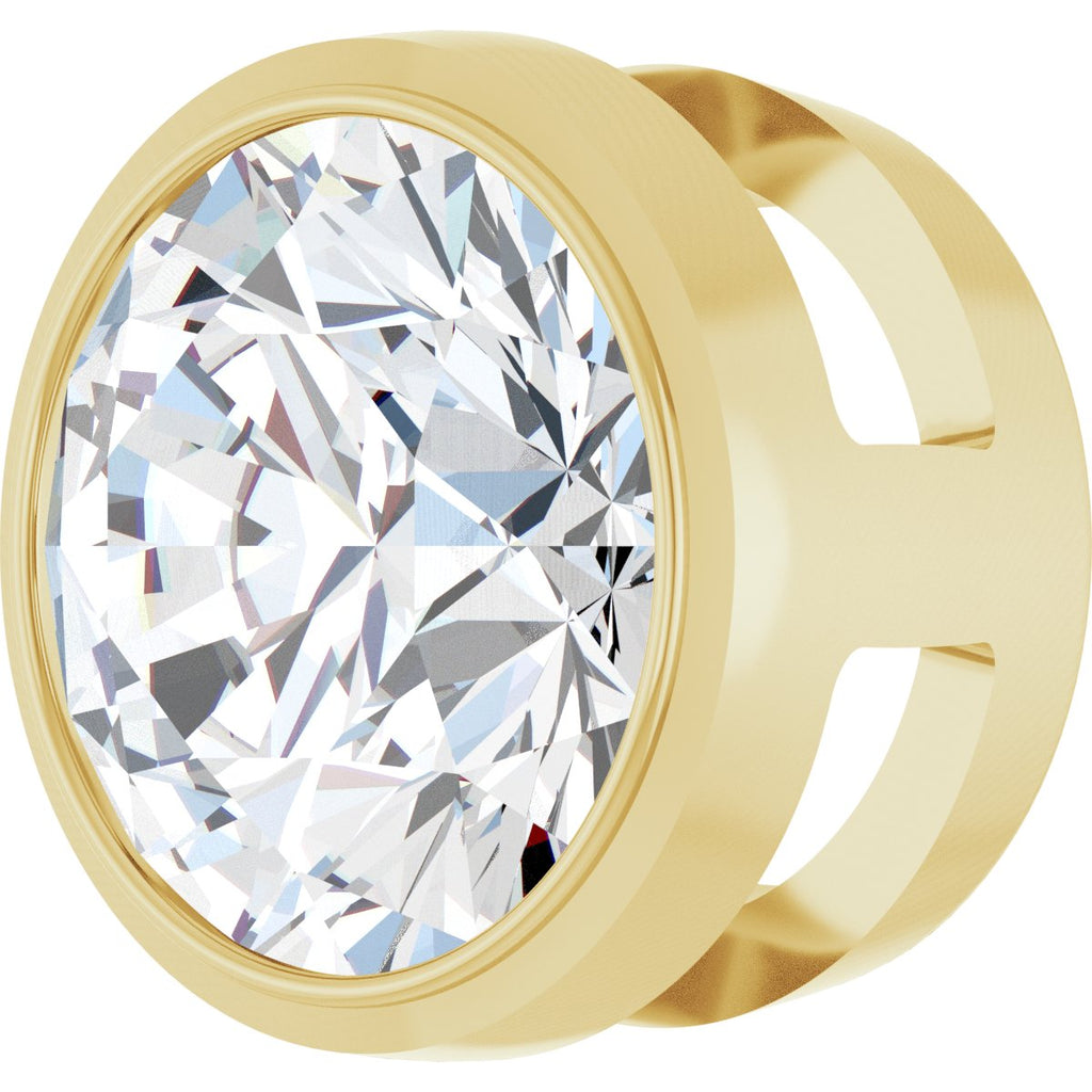 1 CT Natural Diamond Slide Pendant in 14k yellow gold
