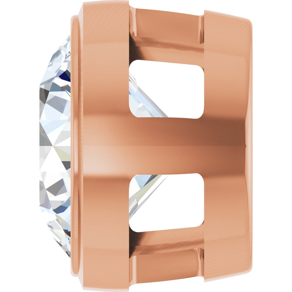 1 CT Natural Diamond Slide Pendant in 14k rose gold