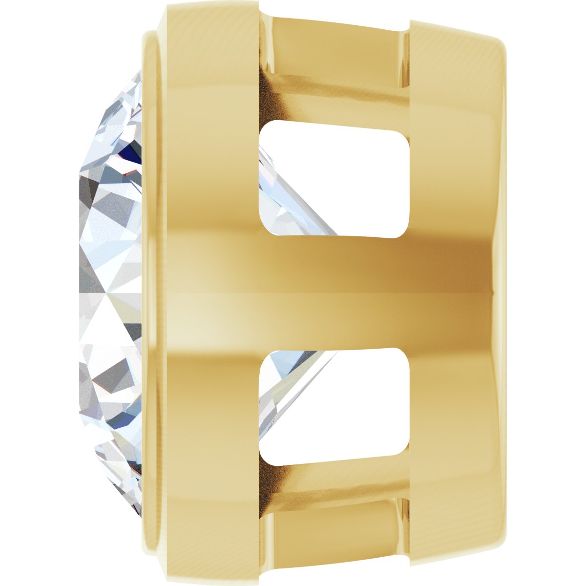 1 CT Natural Diamond Slide Pendant in 14k yellow gold