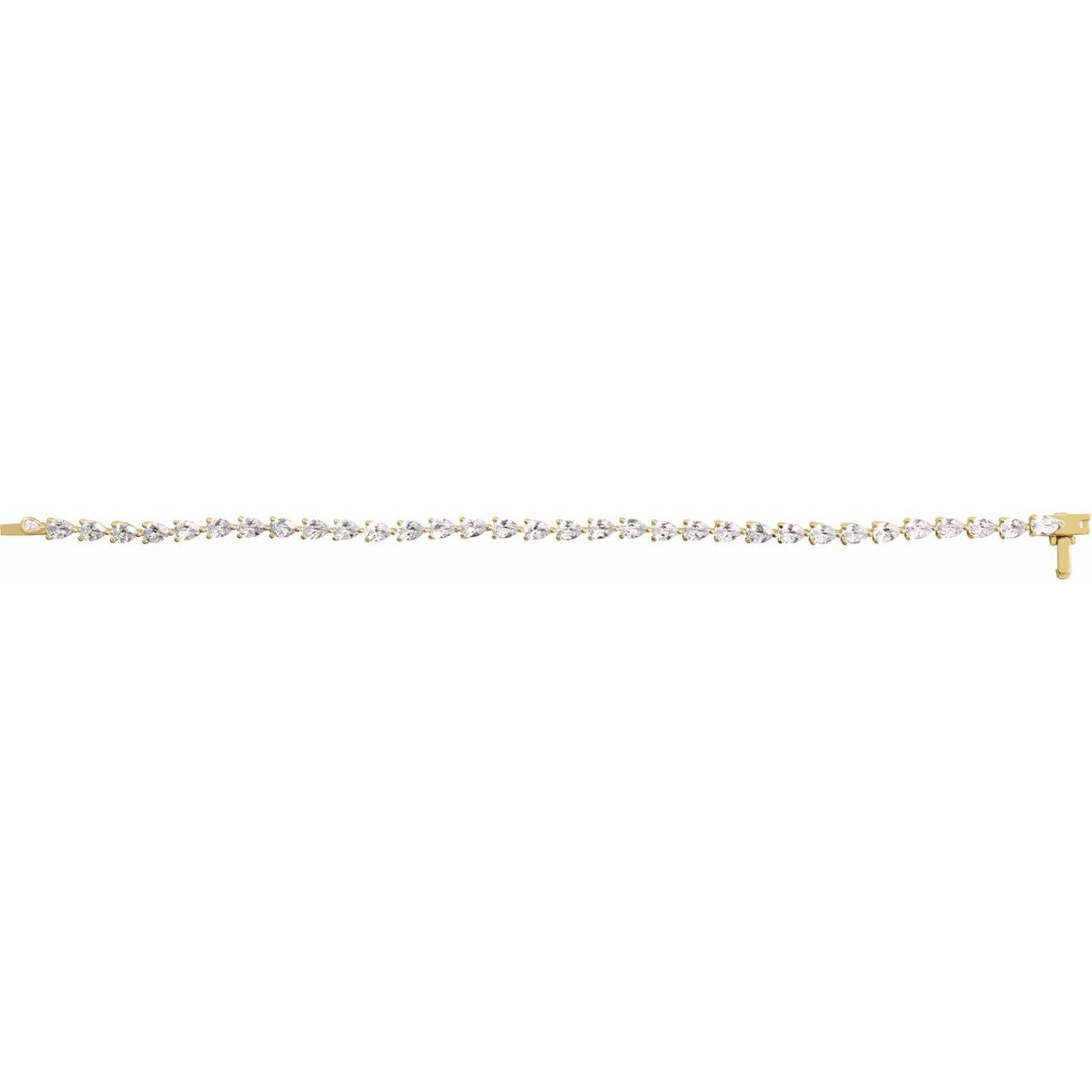 6 1/2 CTW Lab-Grown Diamond Line Bracelet in 14k yellow gold