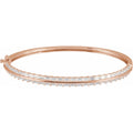 2 1/6 CTW Lab-Grown Diamond Bangle Bracelet in 14k rose gold