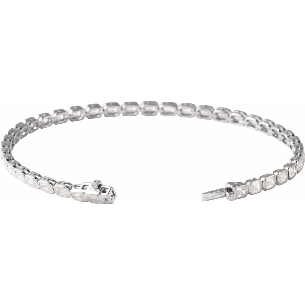 6 1/4 CTW Lab-Grown Diamond Line Bracelet in 14k white gold