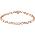 6 1/4 CTW Lab-Grown Diamond Line Bracelet in 14k rose gold
