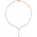 5 1/2 CTW Lab-Grown Diamond Necklace in 14k rose gold