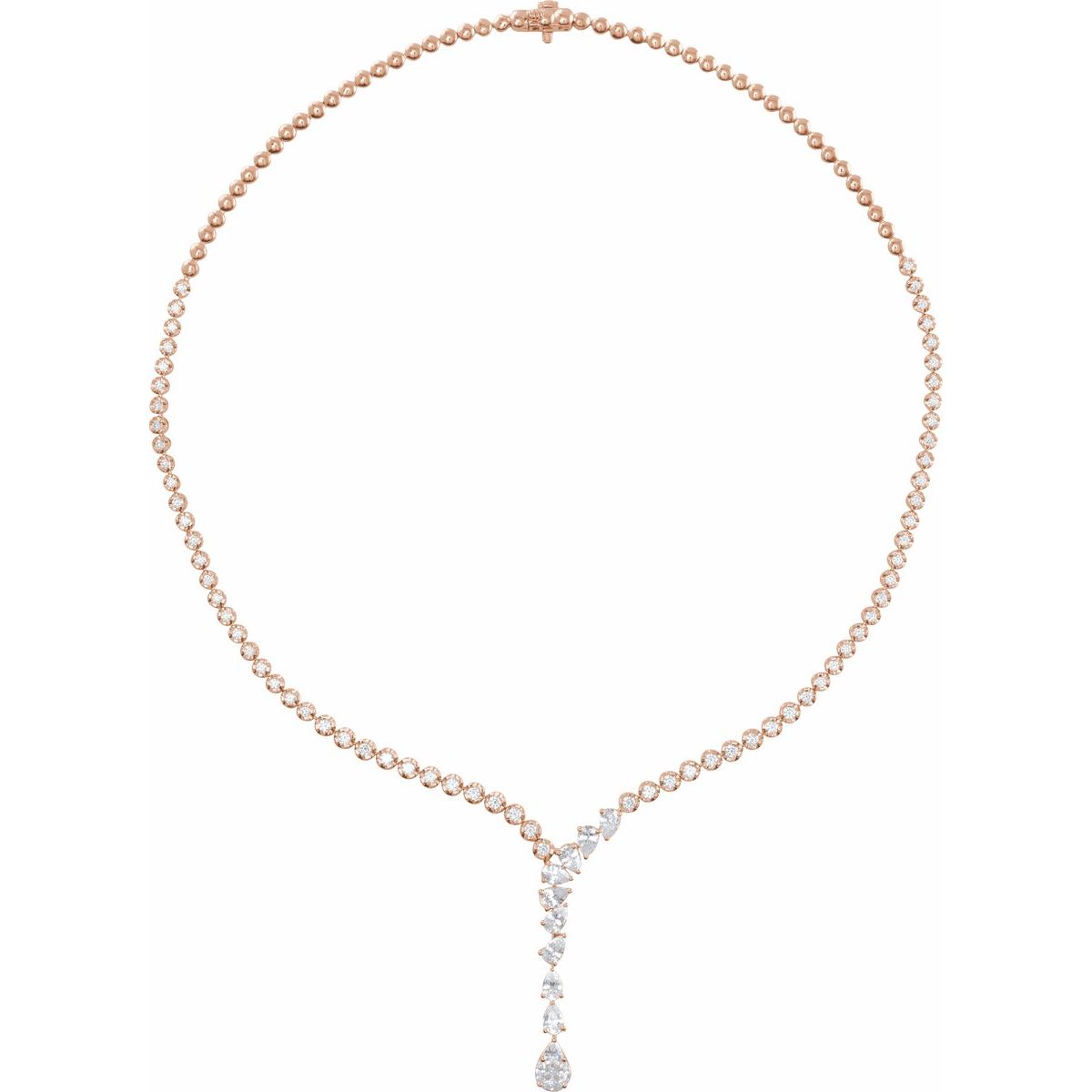 5 1/2 CTW Lab-Grown Diamond Necklace in 14k rose gold