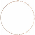 3 1/4 CTW Lab-Grown Diamond Line Necklace in 14k rose gold