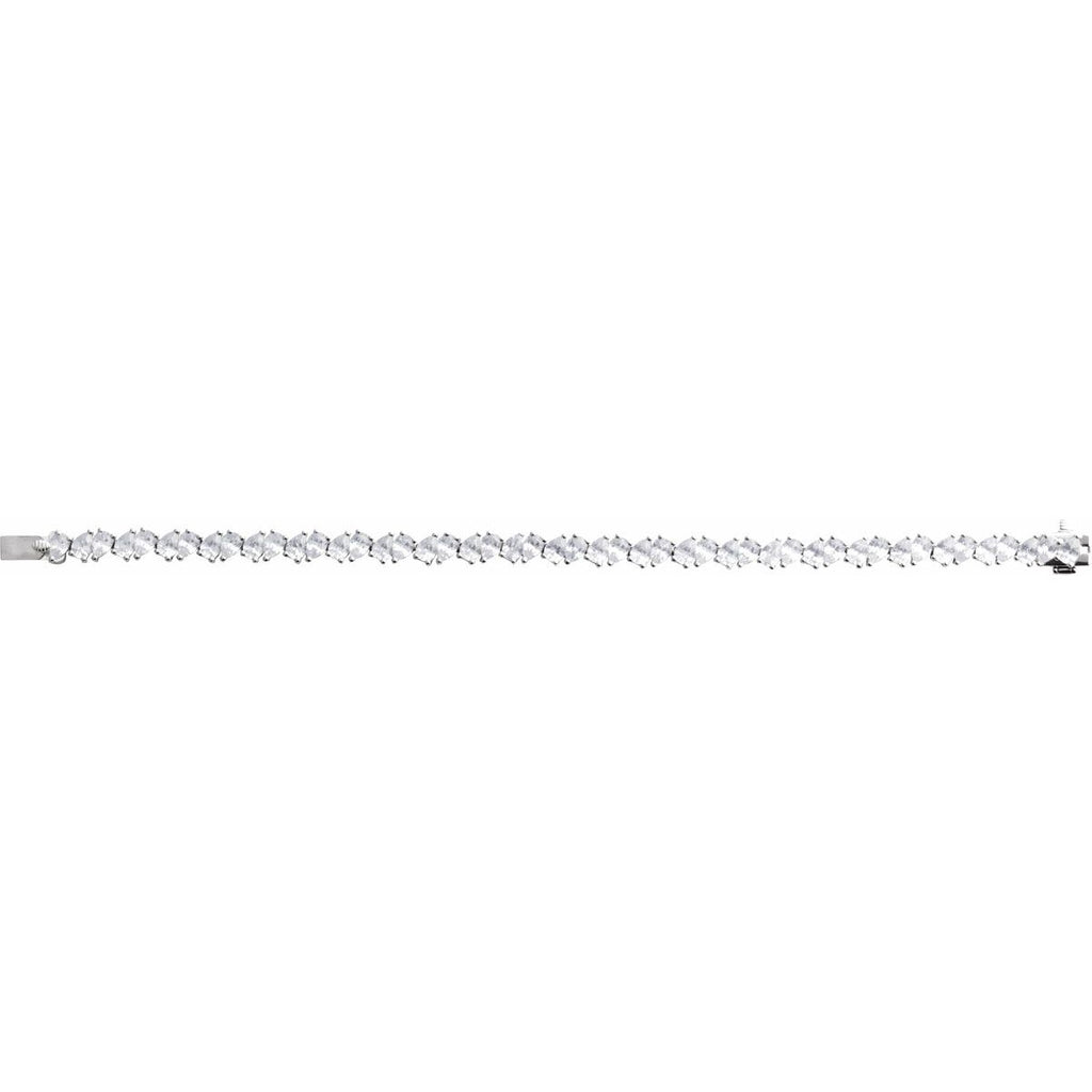 9 1/2 CTW Lab-Grown Diamond Line Bracelet in 14k white gold