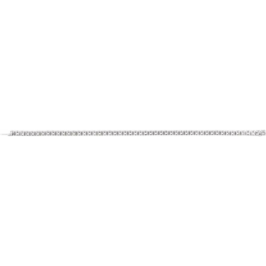 6 CTW Lab-Grown Diamond Line Bracelet in 14k white gold