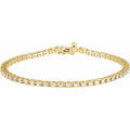 2 1/4 CTW Lab-Grown Diamond Line Bracelet in 14k yellow gold