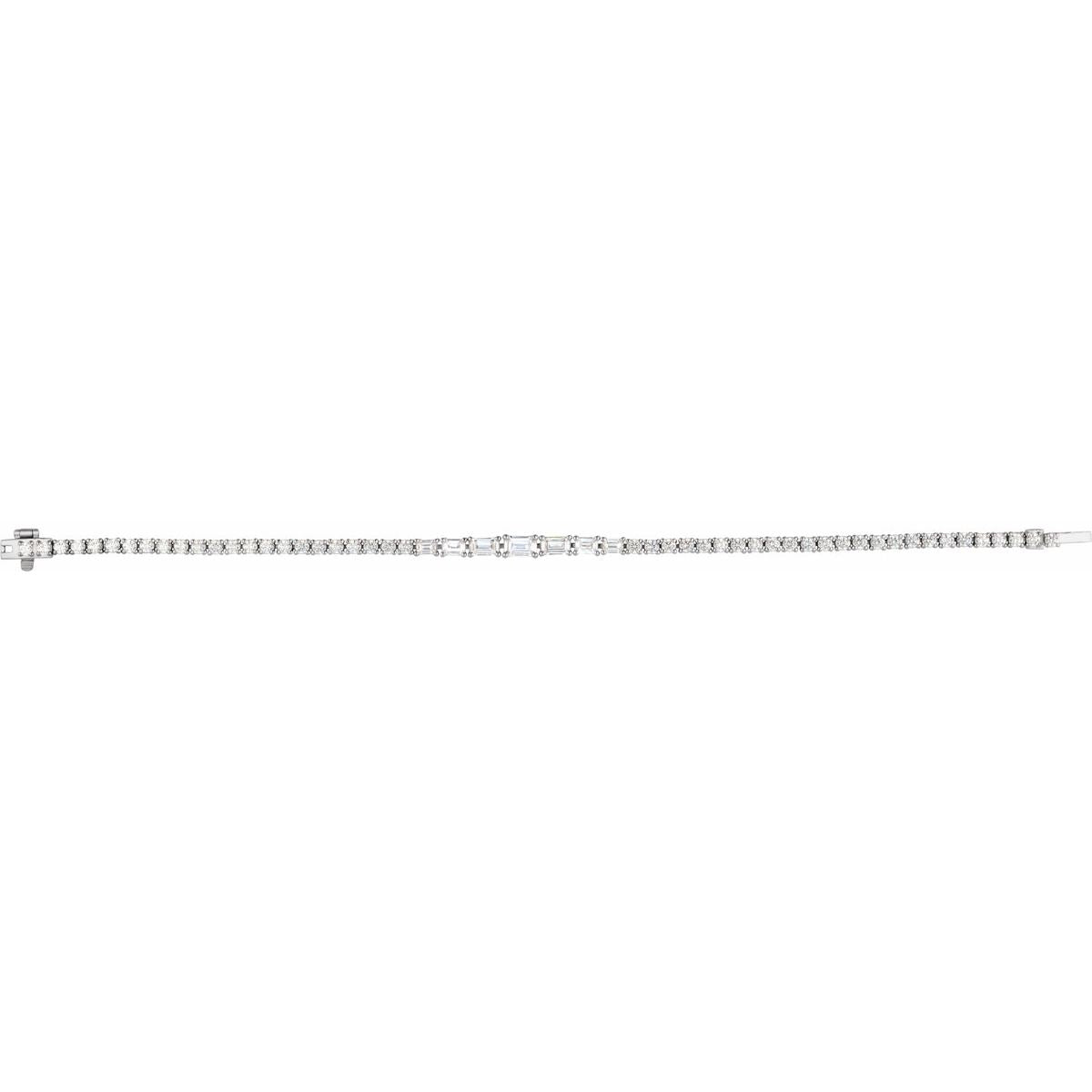 4 5/8 CTW Lab-Grown Diamond Line Bracelet in 14k white gold