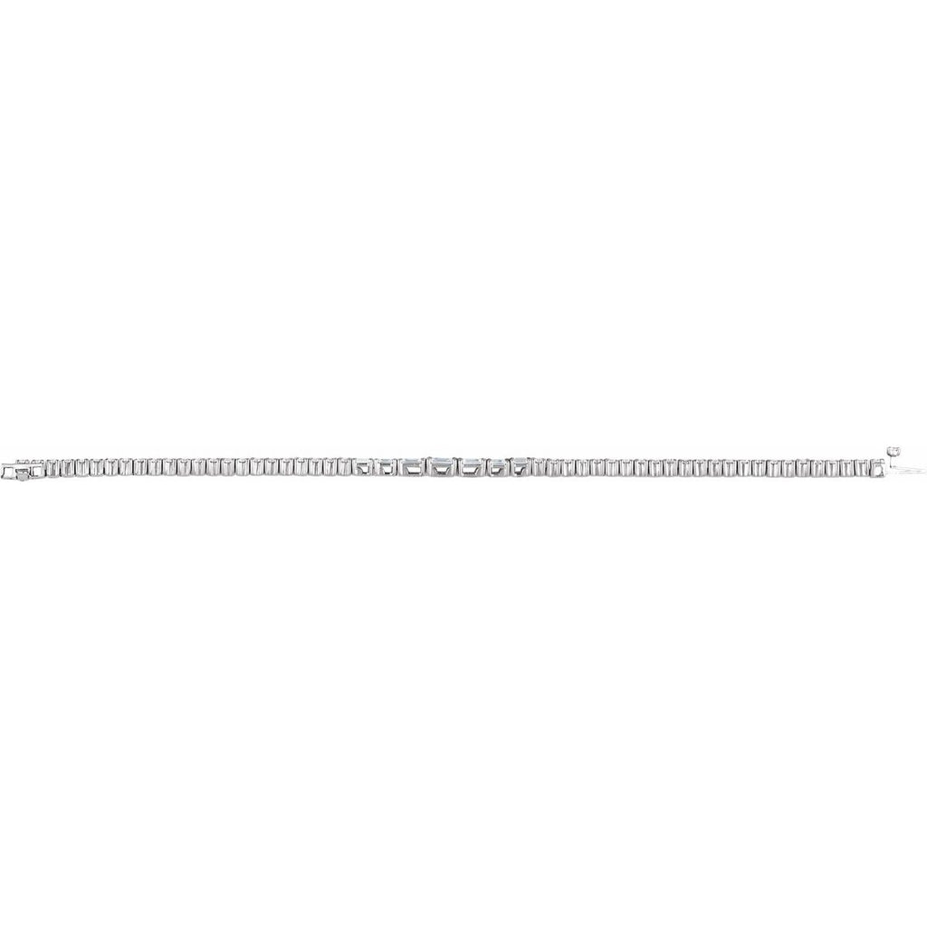 4 5/8 CTW Lab-Grown Diamond Line Bracelet in 14k white gold