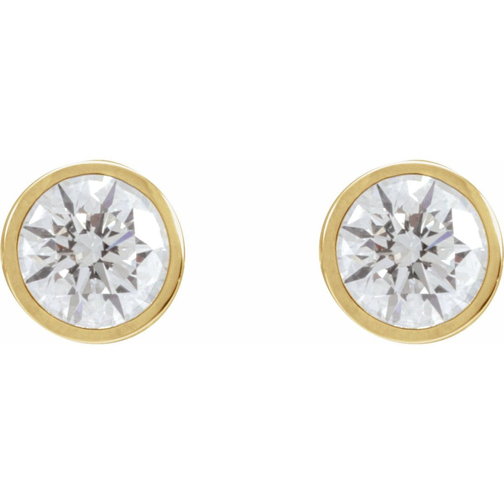 1 3/4 CTW Natural Diamond Cocktail-Style Earrings in 14k yellow gold