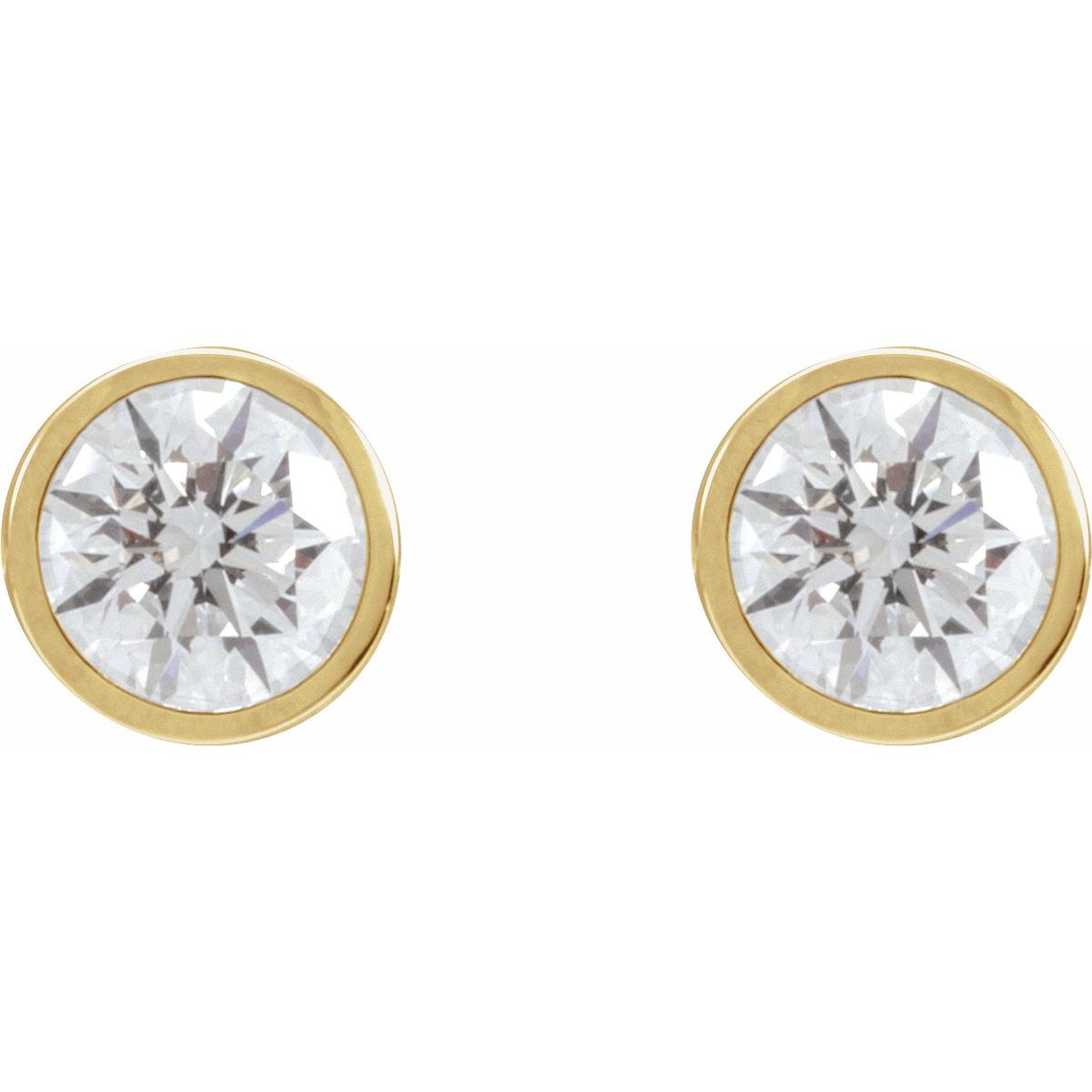 1 3/4 CTW Natural Diamond Cocktail-Style Earrings in 14k yellow gold
