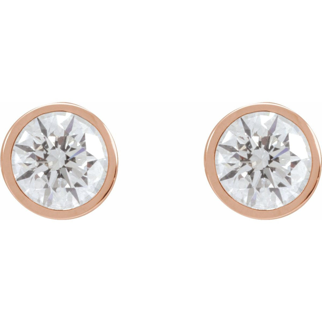 1 3/4 CTW Natural Diamond Cocktail-Style Earrings in 14k rose gold