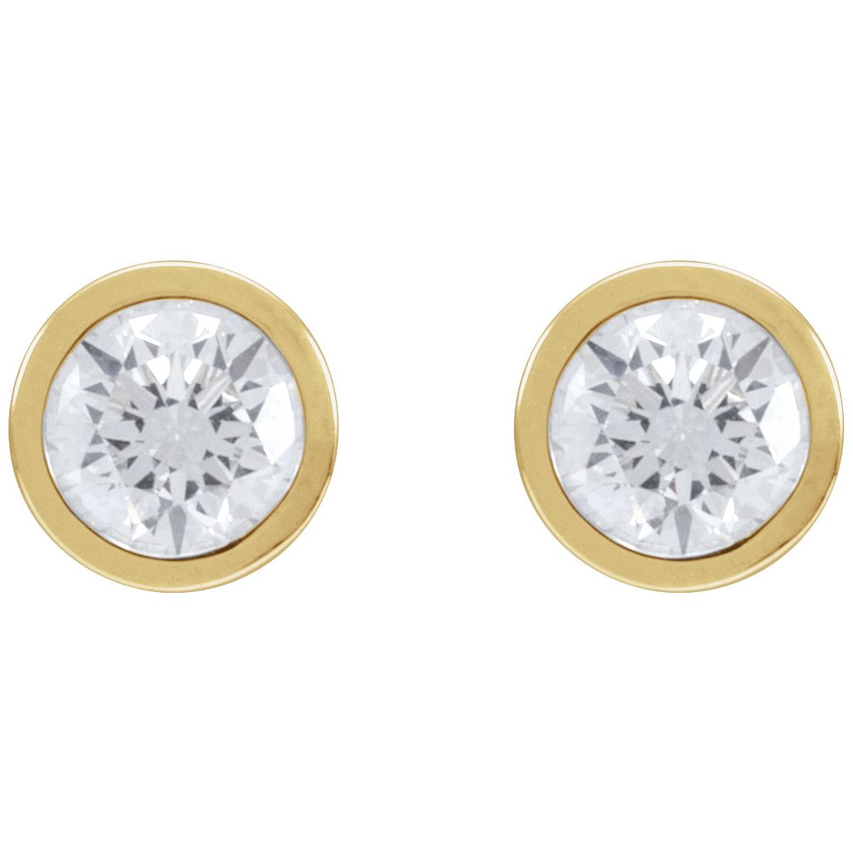 1 1/4 CTW Natural Diamond Cocktail-Style Earrings in 14k yellow gold