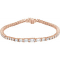 4 5/8 CTW Lab-Grown Diamond Line Bracelet in 14k rose gold